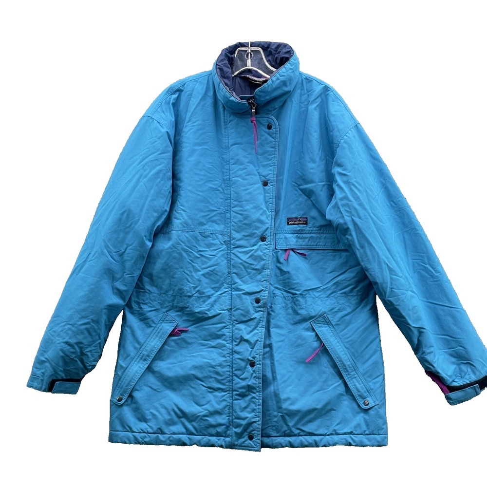 Vintage Patagonia Puffer Jacket Womens 13/14 Insulated Parka Winter Coat Outdoor